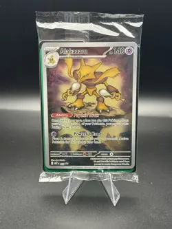 Pokemon TCG: Mega Evolution Alakazam MEP - 009 ETB Black Star Promo SEALED - Image 1