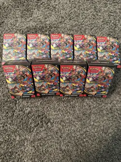 Pokemon TCG Mega Evolution Booster Bundle 6 Packs - Lot Of 9 - Image 1