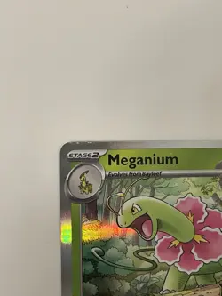 Pokemon Meganium 001 Promo Mega Evolutions Prerelease Stamp 2025 NM - Image 3