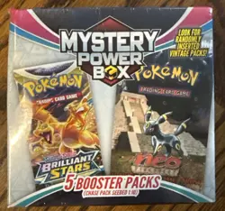 Pokemon Mystery Power Box Chase Pack Seeded 1:10 (5 Booster Packs) NEW SEALED - Image 1