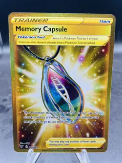 Pokemon Memory Capsule 202/185 Vivid Voltage Gold Secret Rare Full Art Holo NM - Image 1