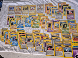 Near Complete Base Set 78 Different Unique Rare Common/Uncommon WOTC Pokemon - Image 1