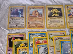 Near Complete Base Set 78 Different Unique Rare Common/Uncommon WOTC Pokemon - Image 4