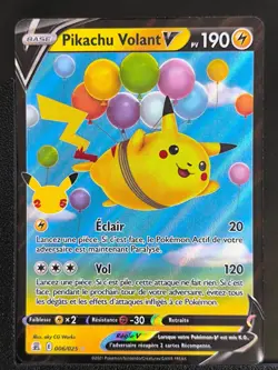 Carte Pokemon Pikachu Volant V 006/025 EB7.5 Celebrations 25 ans - Image 2