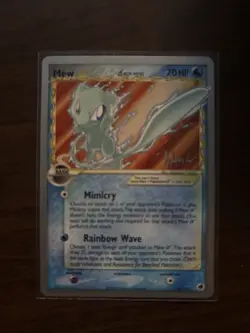 Pokemon 2008 World Championships Mew 101/101 Non-Holo Gold Star Delta Species - Image 1