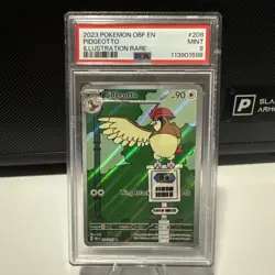 2023 POKEMON OBF EN-OBSIDIAN FLAMES ILLUSTRATION RARE #208 PIDGEOTTO PSA 9 - Image 1