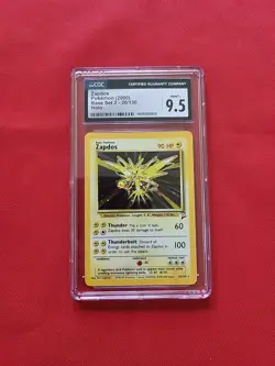 Pokemon: Zapdos Holo Rare #20/130 Base Set 2 2000 WOTC RARE - Vintage CGC 9.5 - Image 1