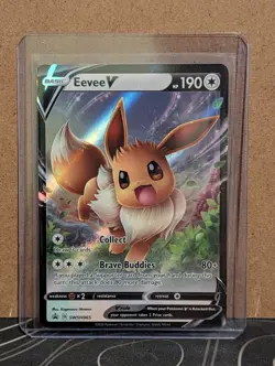 Pokemon TCG Eevee V SWSH065 Sword & Shield Black Star Promo Holo NM - Image 4