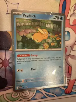 Pokemon TCG Psyduck 007 Black Star Promo Mega Evolution MINT/Near Mint - Image 1
