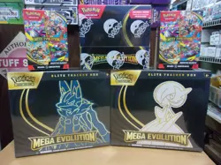 POKEMON MEGA EVOLUTION BOOSTER BOX + (2) BUNDLE + (2) ETB ELITE TRAINERS LOT - Image 1