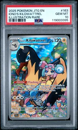 2025 POKEMON JTG EN-JOURNEY TOGETHER ILLUSTRATION RARE IONO'S KILOWATTREL PSA 10 - Image 1