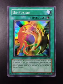 YUGIOH 2003 | DE-FUSION | LON-097 | NA OLD PRINT | SUPER RARE | VG - EXCELLENT - Image 1