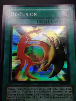 YUGIOH 2003 | DE-FUSION | LON-097 | NA OLD PRINT | SUPER RARE | VG - EXCELLENT - Image 5
