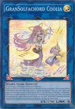 Yugioh! GranSolfachord Coolia - CYAC-EN049 - Super Rare - 1st Edition Near Mint, - Image 1