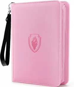 4 Pocket Zip Card Binder, Trading Card Binder for 320 Cards, Portable PU Card... - Image 2