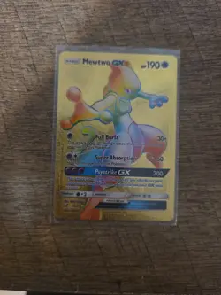 Mew two GX Gold Metal Pokemon Card-Collectible Gift Display！COOL - Image 1