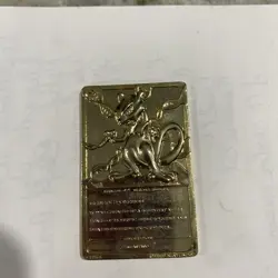 Vintage 1999 Nintendo 23K Gold Plated Pokemon Trading Card - Mewtwo Nice - Image 2