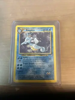 Pokemon TCG Kingdra Neo Genesis Unlimited Holo Rare Card #08/111 English - Image 1