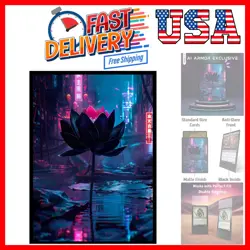 Cyberpunk Black Lotus - 100ct Matte TCG/MTG Card Art Sleeves - Image 1