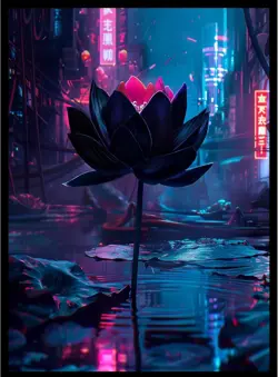 Cyberpunk Black Lotus - 100ct Matte TCG/MTG Card Art Sleeves - Image 2