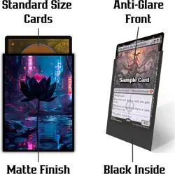 Cyberpunk Black Lotus - 100ct Matte TCG/MTG Card Art Sleeves - Image 4