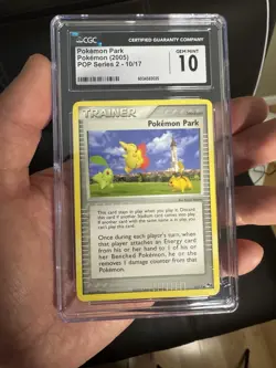 CGC 10 GEM MINT Pokemon Park Trainer 2003 Aquapolis 131/147 Pokemon Card Pop 12 - Image 1