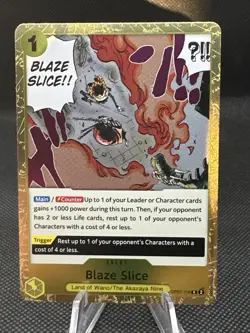 Blaze Slice OP07-116 R 500 Years in the Future One Piece Card TCG English - Image 1