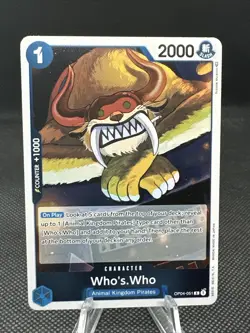 Who’s Who OP04-051 R Kingdoms Of Intrigue One Piece Card GameTCG English NM - Image 1