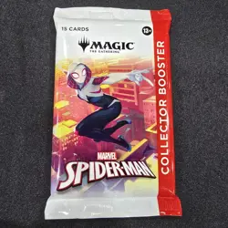 1x Magic The Gathering MTG Marvel Spiderman Collector Booster Pack IN HAND - Image 2