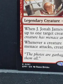 MTG J. Jonah Jameson Spider-Man NM SPM #0081 Rare Near Mint Magic The Gathering - Image 4