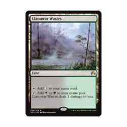 WOTC MTG Magic Origins Llanowar Wastes (R) (Foil) NM - Image 1