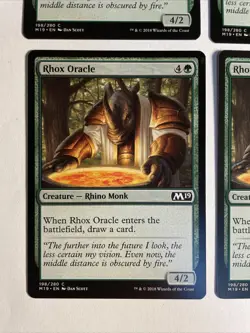 4x Mtg Core Set 2019 M19 Rhox Oracle NM Magic The Gathering - Image 2