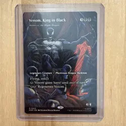 MTG Venom, King In Black / Skithiryx, The Blight Dragon Borderless Spider-Man NM - Image 1