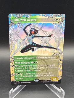 Silk, Web Weaver (Borderless) Rare MTG Spider-Man - Image 1