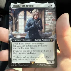 MTG Elena, Turk Recruit (0133) *Non-Foil* Extended Art Final Fantasy NM/MT - Image 2
