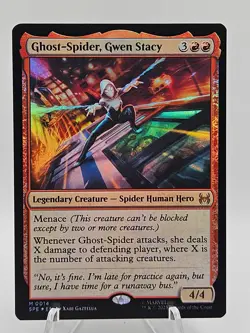 Ghost-Spider Gwen Stacy Foil 0014 Marvel Spider-Man MTG Legendary Creature FOIL - Image 1
