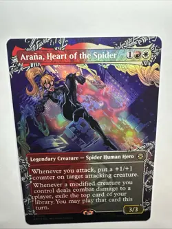 Arana, Heart of the Spider (Borderless) Marvel's Spider-Man Foil 2025 MTG NM - Image 2