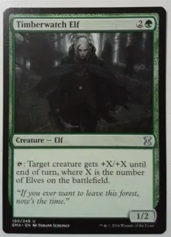 Timberwatch Elf *Uncommon* Magic MtG x1 Eternal Masters - Image 1