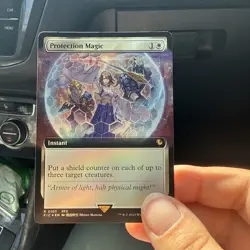Protection Magic Extended Art Foil - FIC 0107 NM - MTG Magic - Image 1
