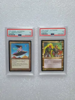MTG 2 Legends 1994 PSA Graded Cards Halfdane & Al-abara's Carpet, Reserved List! - Image 1