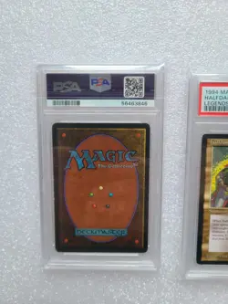 MTG 2 Legends 1994 PSA Graded Cards Halfdane & Al-abara's Carpet, Reserved List! - Image 4
