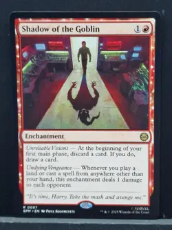 Shadow of the Goblin - New/Near Mint - Marvel's Spider-Man #87 MTG Card - Image 1