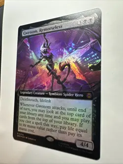Gwenom, Remorseless (Extended Art) Marvel's Spider-Man Foil 2025 MTG card NM - Image 5