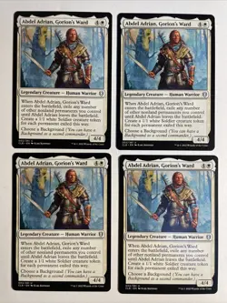 4x Mtg Baldur's Gate Abdel Adrian, Gorion‘s Ward NM/M Magic The Gathering - Image 1