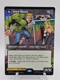 Eddie Brock (Borderless) (Foil) 0224 (M) MTG Marvel's Spider-Man (SPM) - Image 1