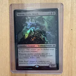 2025 MTG Magic the Gathering Spiderman 12 Venom Eddie Brock (Foil) - Image 1