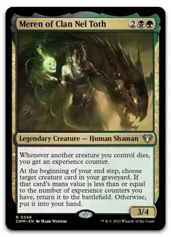 Meren of Clan Nel Toth #346 (NM) Commander Masters CMM Magic MTG pack fresh - Image 1