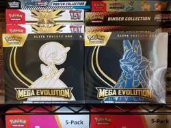SET OF 2 Pokemon Mega Evolution Elite Trainer Box Mega Lucario & Mega Gardevoir - Image 1