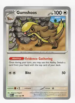 Gumshoos 110/132 Mega Evolution Pokemon - NM/M English - Image 1