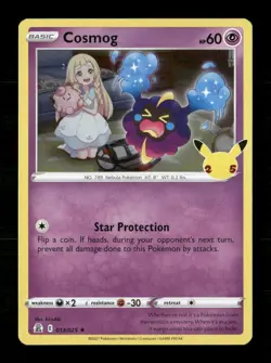 Cosmog Holo Holo Rare Celebrations 013/025 NM Pokemon NM - Image 1